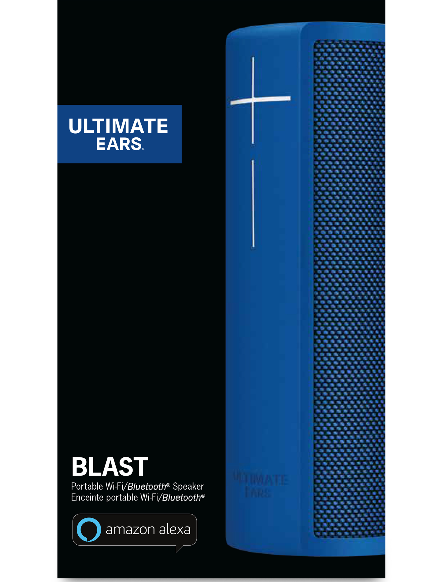Ultimate Ears BLAST Alexa Enabled Waterproof Bluetooth Speaker Black